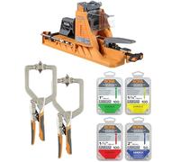 BORA Auto Jig Pocket Hole System Project Pack con 2 morsetti da 7,6 cm (BR-G060201) e set di viti da 350 pezzi BR-A170205