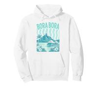 Bora Bora, Fun Tropical Island Beach Bungalow e Montagna Felpa con Cappuccio