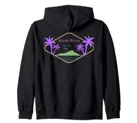 Bora Bora Palme Isola Spiaggia Polinesia Figi Regalo Tahiti Felpa con Cappuccio