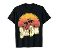 Bora Bora, Spiaggia retrò Tramonto Maglietta