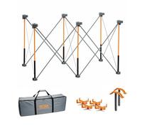 BORA Centipede CK6S - Supporto da lavoro portatile 61 x 122 cm, altezza 76,2 cm, gambe pieghevoli in acciaio, capacità elevata, include accessori per falegnameria e cantieri