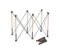 BORA Centipede CT6 - Banco da lavoro pieghevole portatile alto 91,4 cm, con cinghia per il trasporto, banco da lavoro pieghevole, tavolo da costruzione, supporto, cavalletto, 60 x 1,2 m, altezza di