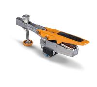 BORA Morsetto orizzontale per cani con una spirale in alluminio da 191 mm, base girevole a 360°, altezza di serraggio 140 mm, forza di serraggio 11-181 kg, capacità 250 kg, adatto per fori da 19 mm o