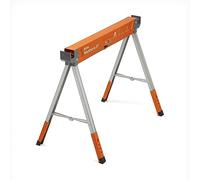 Bora Workhorse XT Cavalletto regolabile in altezza - Supporto singolo con gambe regolabili da 76,2 a 86,4 cm, parte superiore in metallo per 2 x 4, robusto cavallo per sega professionale per