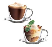 Boral Van Well - Set di 2 Tazze da Cappuccino con piattini