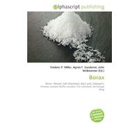 Borax: Boron, Mineral, Salt (chemistry), Boric acid, Detergent, Vitreous enamel, Buffer solution, Fire retardant, Antifungal drug
