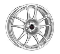 Borbet RS 7 x 17 et 45 Bolt Circle 4 x 100 Hub centraggio 64 RS 70745100464.0bs, Argento brillante