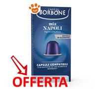 Borbone - 100 Capsule Nespresso In Alluminio Caffè Borbone Mia Napoli ( Miscela Blu )