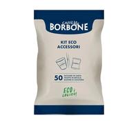 Borbone Kit Accessori Ecologico per Caffe' 50 Bicchierini in Carta + 50 Palette in Betulla + 50 BUSTINE di Zucchero Marca