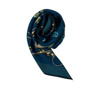 Borbonese, ,Accessories ,Donna ,Blu ,ONE SIZE Sciarpa di Seta