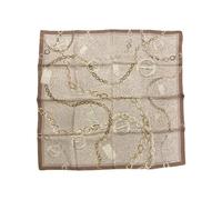 Borbonese, ,Accessories ,Donna ,Marrone ,ONE SIZE Foulard Catene