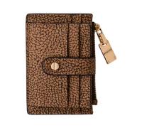 Borbonese, ,Accessories ,Donna ,Marrone ,ONE SIZE Portacarte in graffiti con bottoncino e zip