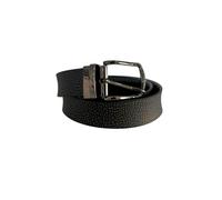 Borbonese Black Polyvinyl Men's Belt with Leather Trimming - UNI