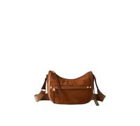 BORBONESE - Borsa Luna Small in pelle scamosciata