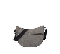 Mezza Luna media con tasca Borbonese OP Naturale-Nero - Tabella Colori: Marrone