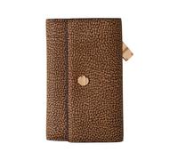 Borbonese - Portafoglio Medio con Patta Naturale/Nero - - Accessories - Donna - Marrone - ONE SIZE