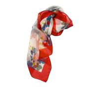Borbonese Red Silk Women Scarf