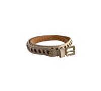 Borbonese White Leather Women's Belt - UNI