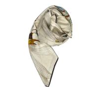 Borbonese White Silk Women Scarf