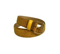 Borbonese Yellow Leather Women Belt - UNI