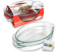 BORCAM Pirofila/Casseruola con coperchio in vetro, di forma ovale, 2300 CC, von Pasabahce