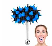 Borchia Per Piercing Alla Lingua - Gioielli Per Piercing Al Ponte | Bilancieri Per Per Il Corpo In Acciaio Inossidabile 1,6 18 Mm Di 5 Perni Per Vite A Ricircolo Di Con B