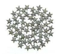 Borchie a forma di stella da 8/10/15 mm, 100 pezzi, rivetti a caldo, strass, per vestiti, fai da te, accessori punk, strass neri e argento dorato, neri, 8 mm, 100 pezzi