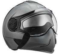 Borchie Completo Viso Casco Downtown Pistola Grigio L Misura Adatto Per Riders @