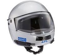 Borchie Completo Viso Casco Ninja Pastello Tinta Unita Argento Grigio L Aes