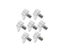 Borchie for mensole trasparenti Pioli for armadio Armadio Pannello in vetro Telaio di supporto in legno Supporto for hardware for mobili 20 pezzi(10PCS-Transparent)