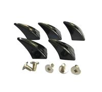 Borchie per Tessuti 5 pezzi rivetti con punte decorative | Rivetti in corno di metallo for accessori di pelletteria e design di abbigliamento(Black)