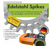 Borchie per Worx Landroid S/M Acciaio Tosaerba ✅ Robot Prato Accessori Giardino