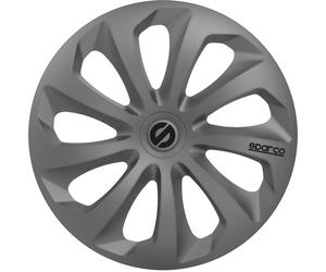 Borchie Sicilia set universale copricerchi completo auto grigio 16 pollici SPARC