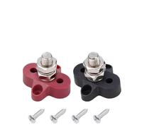 Borchie terminali per palo singolo m10 48V DC rosso nero singolo post | Facile da installare, per dimensioni perno m10, 48V DC nominale, coppia rossa nera, per la messa a terra della batteria