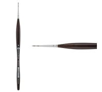 BORCIANI E BONAZZI, Pennello Serie 800 Unico Mangusta, Punta Tonda, Ideale per Acquerello, Misura 4, Pennelli per Dipingere, con Ghiera Ottone Nichelato, Cruelty Free