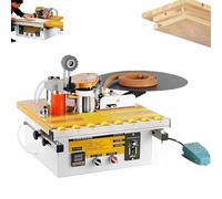 Bordatrice automatica da tavolo, macchina per bordatura automatica con rottura del nastro, controllo a pedale, strumento per sigillatura dei bordi del legno per uso domestico e in officina.(A)