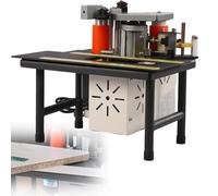 Bordatrice manuale professionale con serbatoio colla 1000ml, struttura robusta e duratura, sis-tema incollaggio uniforme, adatta a pannelli vari e mobili da falegnameria(Black)