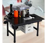 Bordatrice Portatile Per La Lavorazione Del Legno Da 1200 W - Incollaggio Su Doppio Lato, Velocità Regolabile, Spessore Applicabile: 0,3-3 Mm, Per Bordi Dritti E Curvi black