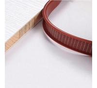 Bordatura a U da 9-40 mm, bordatura autoadesiva in impiallacciatura 5 m/16,4 piedi, protezione flessibile for bordi di mobili in TPE for riparazione e restauro(Brown,12mm)