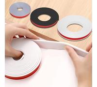 Bordatura a U da 9-40 mm, bordatura autoadesiva in impiallacciatura 5 m/16,4 piedi, protezione flessibile for bordi di mobili in TPE for riparazione e restauro(White,22mm)