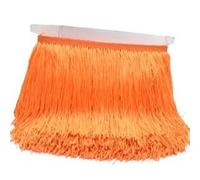 Bordatura con Frange, 20cm 30cm lungo frange pizzo nappa poliestere Trim Latin Dance gonna tenda indumenti accessori Trimming for cucire(Orange,20cm)