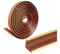 Bordatura decorativa da parete, Self-Adhesive Wall Inner Corner Trim, Quadrant Trim, Multicolor, 2/5m, Home Decoration(Brown Gold Edge,2m)