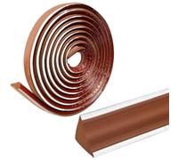 Bordatura decorativa da parete, Self-Adhesive Wall Inner Corner Trim, Quadrant Trim, Multicolor, 2/5m, Home Decoration(Brown Silver Edge,5m)