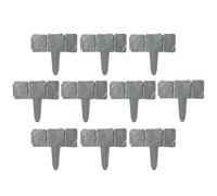 Bordatura Effetto Pietra Per Paesaggio 10 Pannelli Recinzione Artificiali | Bordatura Per Prato E Bordo Paesaggistico Per Vialetti Percorsi Deck Aiuole Giardino Cortile Prato Patio