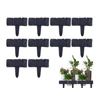 Bordatura Effetto Pietra Per Paesaggio,10 pezzi recinto realistico da esterno resistente alle intemperie | Bordatura Per Prato E Bordo Paesaggistico | Per Patio, Vialetti, Deck, Fiori, Cortile, Prato