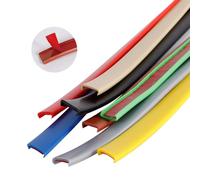 Bordatura flessibile per mobili a forma di U, Protezione flessibile for bordi da scrivania, bordo autoadesivo for impiallacciatura, mobili, piani di lavoro, tavoli, lamiera(Brown,U12mm20m)