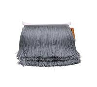 Bordatura Frange Decorative,Abiti Latini Fai da te 10 iarde 15 cm di lunghezza frange di nappe nastri di pizzo frange for cucire su vestiti nappe tende accessori passamanerie artigianato(Silver Grey,1