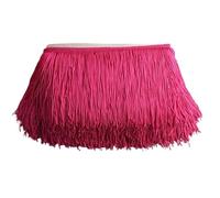 Bordatura Frange Decorative,Abiti Latini Fai da te 10 iarde 15 cm di lunghezza nappa frangia pizzo nastro nappe for tende abiti frange for cucire passamanerie accessori artigianato(Rose,10 yards)