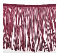Bordatura Frange Decorative,Abiti Latini Fai da te 2 metri/lotto 100 cm lungo pizzo frangia nappa for fai da te latino vestito palcoscenico vestiti tenda accessori nastro(Jujube red)
