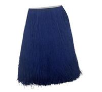Bordatura Frange Decorative,Abiti Latini Fai da te 2 metri/lotto 50 cm/100 cm lungo pizzo bordo nappa frangia for fai da te latino vestito palcoscenico vestiti tenda accessori nastro(Blue A,100CM Wide